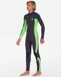 Billabong 3/2mm Absolute - Combinaison De Surf Back Zip Pour Garçon 8-16 Ans