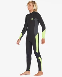 Billabong 4/3mm Absolute - Combinaison De Surf Back Zip Pour Garçon 8-16 Ans