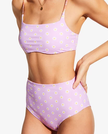 Billabong X Smiley Good Times Zoe - Haut De Bikini Crop Top Réversible Pour Femme – Image 14