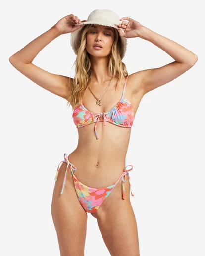 Billabong Coast Is Clear Ruched - Haut De Bikini Triangle Pour Femme – Image 8