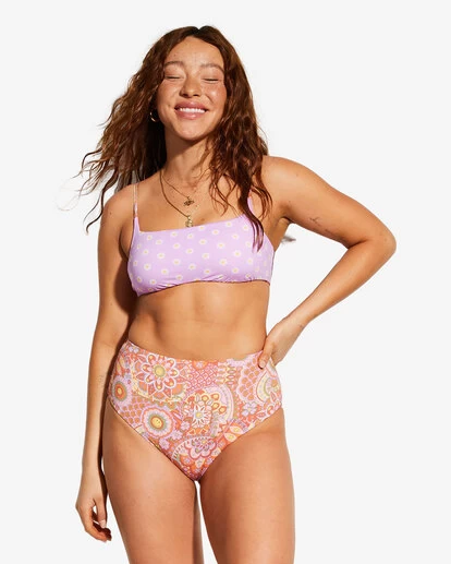 Billabong X Smiley Good Times Hi Retro - Bas De Bikini échancré Réversible Pour Femme – Image 8