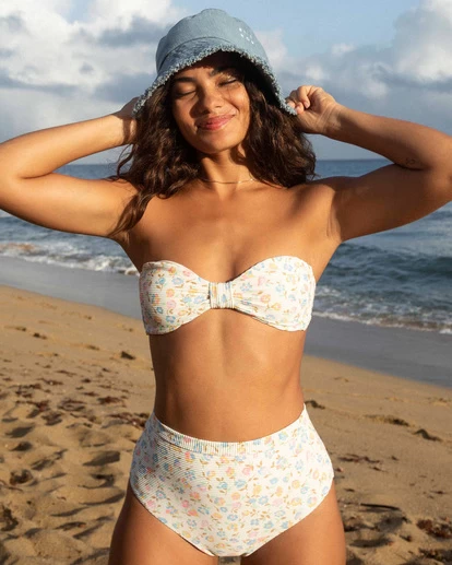Billabong Ditsy Dreamin Bandeau - Haut De Bikini à Nœud Pour Femme – Image 7