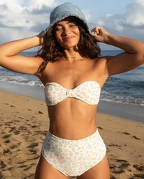 Billabong Ditsy Dreamin Bandeau - Haut De Bikini à Nœud Pour Femme